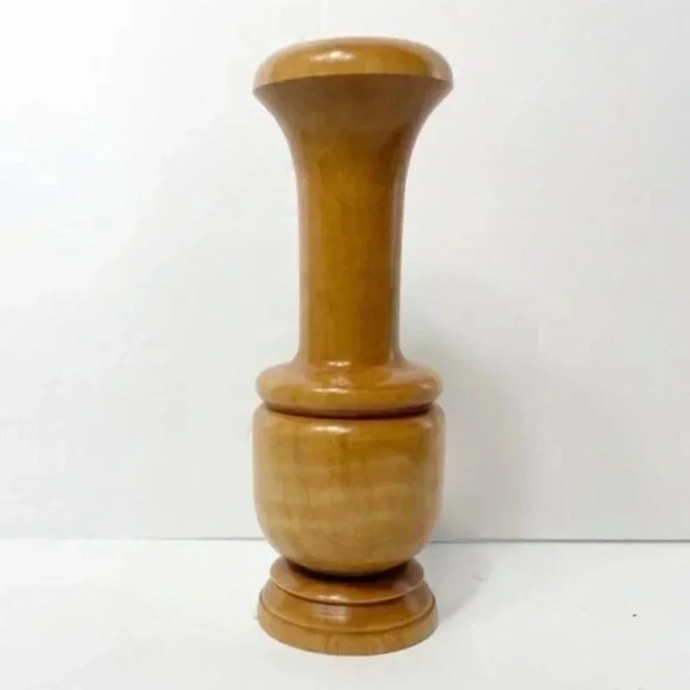 Custom Birch Vase Candlestick Holder Kent Seasons 2002 Handmade Wooden Decor